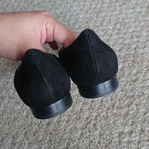 AC Andrea Carrano BABY BLACK SUEDE flat size 36.5 - Picture 8 of 12